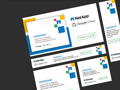 NetApp + Google Cloud Web Ads advertising layout graphic design layoutdesign web ads web advertising