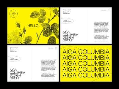 AIGA Columbia post cards