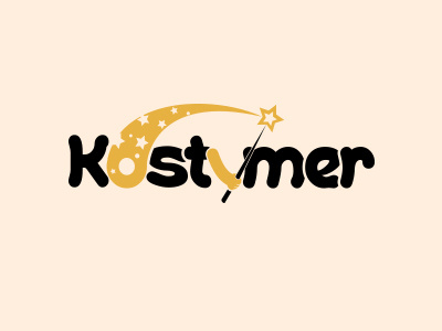 Kostymer costume costume party design fun halloween holiday illustration magic magic wand new year party shop logo star