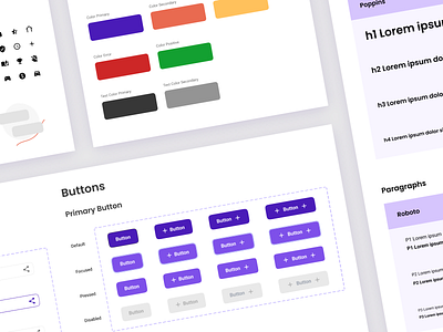 ☀️ Design System for Happit App app atomic design buttons colors components design system mobile mobile app mobile ui styleguide typo ui component ui design ui kit ux design