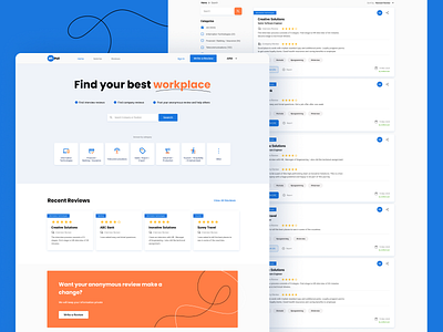 Finding the best company by reviews: HRPoll colors design graphic design interview product review ui ux web website work workplace