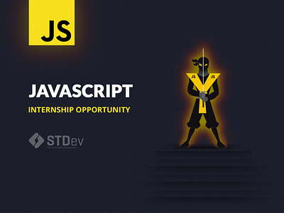 Internship Poster: JavaScript Developer developer hiring poster illustration internship javascript js poster poster design