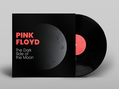 Pink Floyd "The Dark Side of the Moon" Album Cover album cover dribbbleweeklywarmup music pink floyd rebound redesign rock weeklywarmup