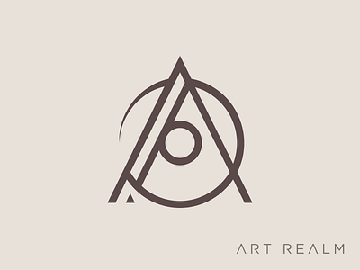 Art Realm Tattoo and Fine Art Gallery Logomark branding logo typography vector