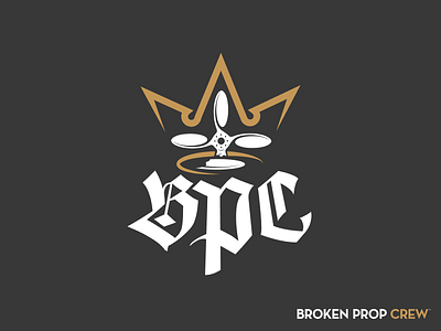 Broken Prop Crew Logo branding logo typography