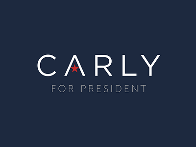 Carly Fiorina For President Brand Identity branding logo typography