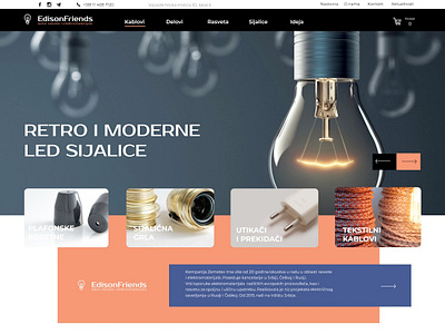 Lamp store concept site adobe xd adobexd design figma figmadesign logo serbia site site design web design webdesign website website design