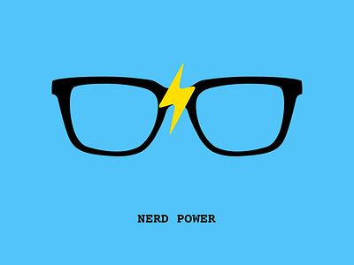 NERD POWER eyeframe glasses icon nerd nerd power t shirt