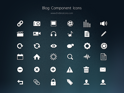 Blog Component Icons blog freebie icons png post type icons vector web