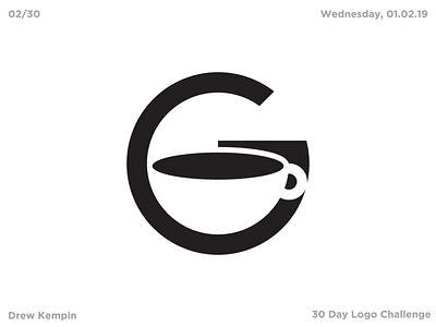 The Grind Logo (30 Day Logo Challenge) branding coffee design flat icon identity illustration logo minimal negative space typography vector