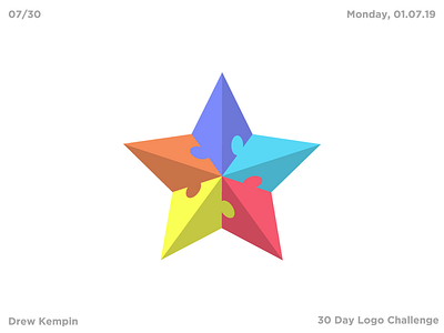 Austin Run Logo (30 Day Logo Challenge) autism branding design flat icon identity illustration logo minimal star vector