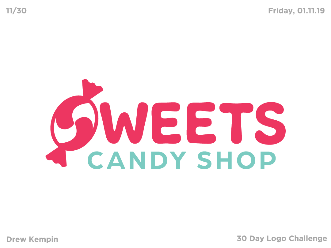 Sweets Logo 30 Day Logo Challenge By Drew Kempin On Dribbble