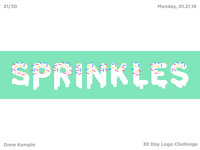 Sprinkles Logo (30 Day Logo Challenge) branding cream design drip flat ice ice cream icon identity illustration logo minimal sprinkle sprinkles vector