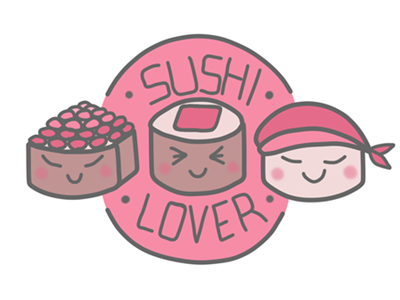 Sushi Lover cute japan kawaii krita paint tool sai pastel sushi