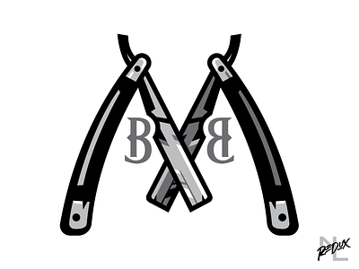 Memphis Barber Boys barber barbershop baseball branding concept logo memphis negro league razor sharp sports