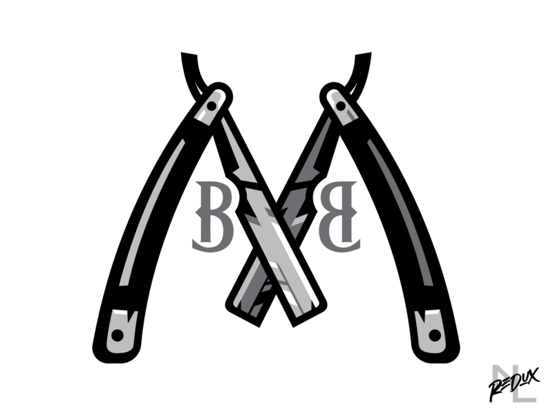 Memphis Barber Boys barber barbershop baseball branding concept logo memphis negro league razor sharp sports