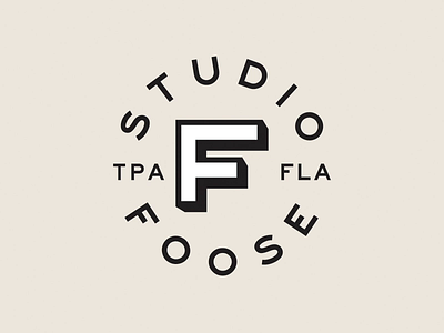 Studio Foose badge branding design logo studio tampa typography