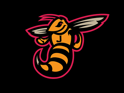 Jackets branding design fighting hornet j jacket logo mascot sports stinger wings yellowjacket