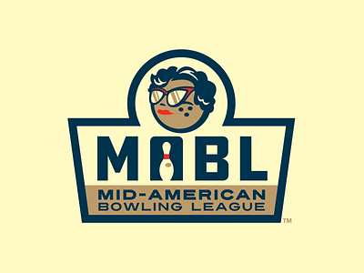 Mid-American Bowling League american bowling bowling ball branding design logo midwest pin retro sports typography vector