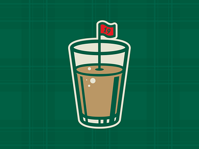 The Par Pub bar beer branding glass golf icon logo pint pub sports vector