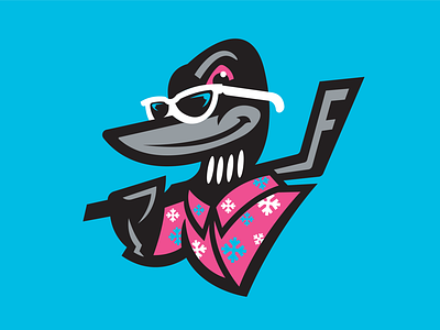 South Florida Snowbirds branding design hat hat club hockey illustration logo loon miami miami vice south beach south florida sports