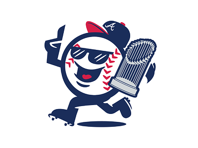 Atlanta Braves World Series atlanta baseball braves design illustration logo mascot mlb sports