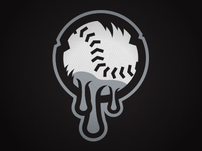Bull-Pei's Baseball Secondary baseball bulldog drool logo sports