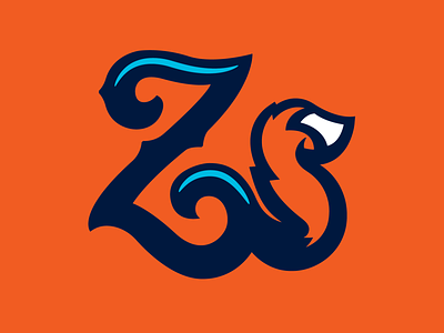 Zorros de Somerset Secondary baseball branding design fox lettermark logo milb sports tail wordmark zorro