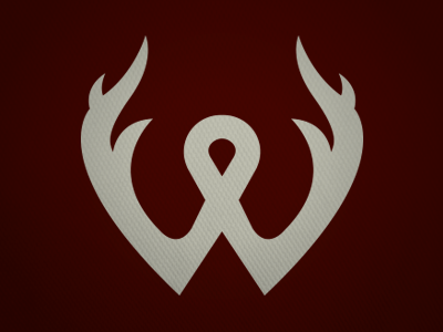 Wyoming Jackalopes antlers jackalope letter logo sports w wyoming
