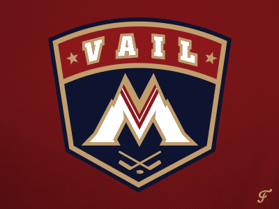 Vail Hockey climbers colorado hockey logo mountaineer mountains sports vail