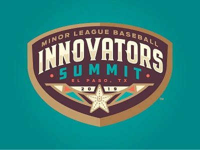 MiLB Innovators Summit badge baseball el paso innovator logo milb sports star summit texas