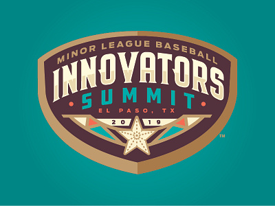 MiLB Innovators Summit badge baseball el paso innovator logo milb sports star summit texas