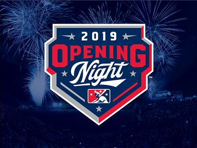 MiLB Opening Night 2019 base baseball logo milb night opening night sports