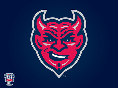 Demonios de Des Moines (Iowa-MiLB) baseball copa demon devil iowa logo milb pattern sports