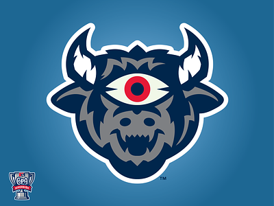 Mal de Ojo de Durham (MiLB) baseball bull copa creature eye horns logo mal de ojo milb sports