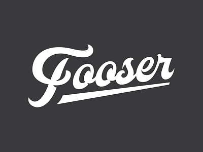 New Fooser...New Team branding f logo script sports studio wordmark