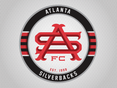 Atlanta Silverbacks' Official Logo with Alternates atlanta silverbacks soccer logo sports badge