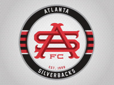 Atlanta Silverbacks' Official Logo with Alternates atlanta badge logo silverbacks soccer sports