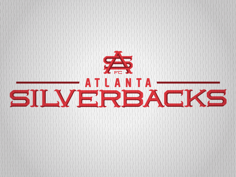 Silverbacks' Typeface and Wordmark atlanta silverbacks soccer sports typeface wordmark