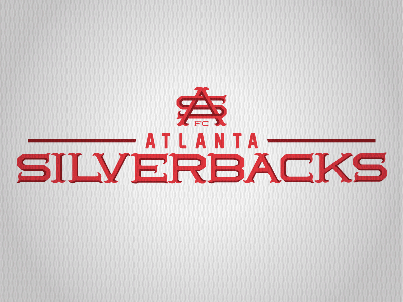 Silverbacks' Typeface and Wordmark atlanta silverbacks soccer wordmark typeface sports