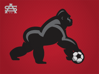 Atlanta Silverbacks' Secondary Logos atlanta gorilla logo silverbacks soccer sports