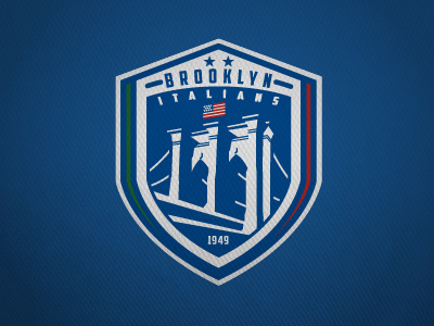 Brooklyn Italians (NPSL) Rebrand Concept bridge brooklyn italians logo soccer sports