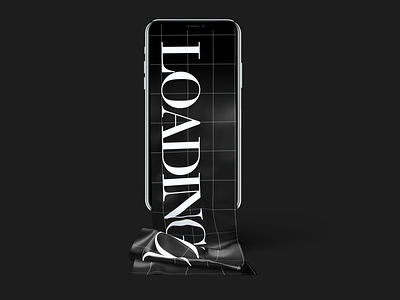 iPhone Long Scroll "Loading Soon" design iphone x mockup photoshop typography