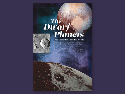 Dwarf Planets Interpretive Panel ceres exhibit exhibit design interpretive panel layout layout design nasa observatory planets pluto print space stars telescope