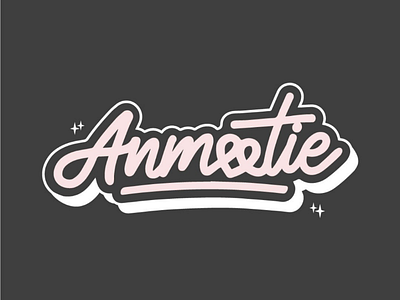 Anmotie logo design logotype lettering typography lo