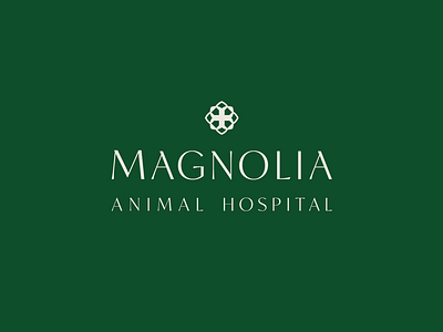 Magnolia Animal Hospital brand identity branding branding and identity elegant logo logo logo design logo design concept minimal logo typography