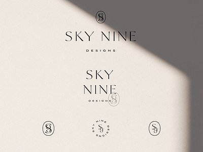 Sky Nine Designs Logo Identity brand identity branding branding and identity elegant logo graphic design interior designer interior designer logo logo design concept logo designer logo designs logodesign logomark logotype luxury brand luxury logo typography