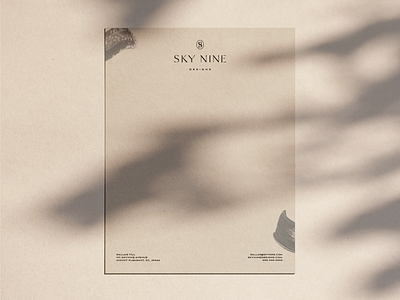 Sky Nine Designs Letterhead