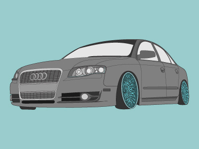 Audi A4 Illustration