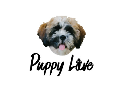 Puppy Love adorable cute design dog graphic illustration love puppy typography